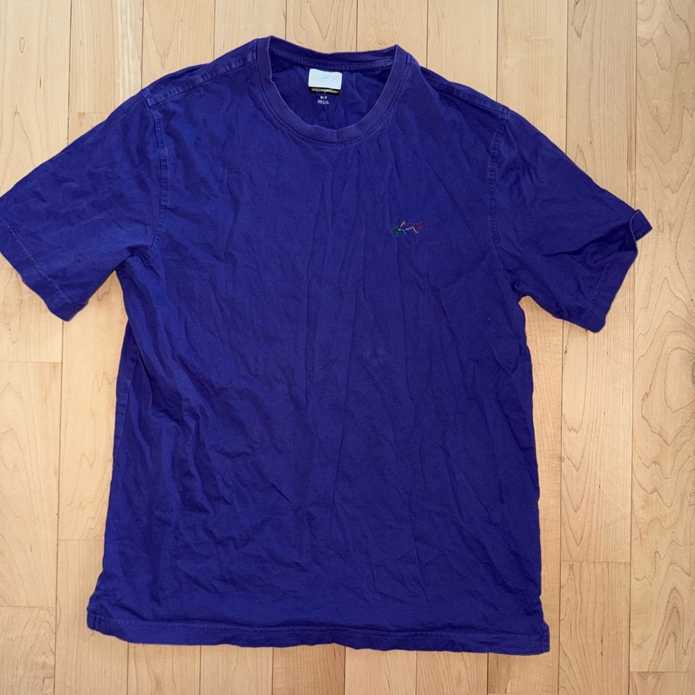 Greg Norman Cotton Tee – Purple Shark Logo (Men’s Medium)